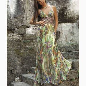 JOVANI prom dress. Multicolored sequin 100% silk